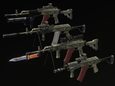 Polish FB Beryl pack Low-poly 3D model