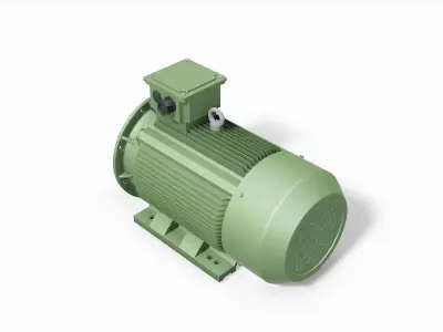 315M B35 Top 4-8 Pole IEC electric motor - 3D CAD model 3D model