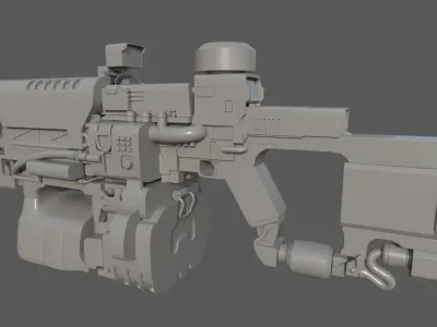 imaginary gun 3D model