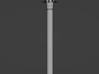 mace-axe 3d lowpoly sword with crystals Low-poly 3D model