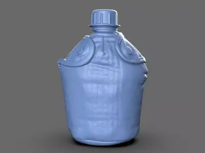 Military Water Bottle Canteen 3D model