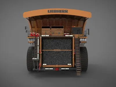 heavy mining truck 3D model