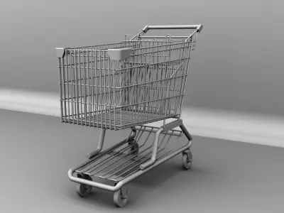 Shopping Cart 3D model purchase