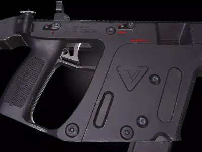 KRSV Vector Submachine Gun Low-poly 3D model