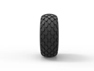 Wheel from Roller-compactor 3D print model