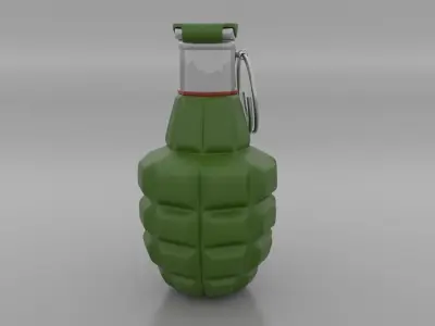 Hand Grenade Mk2 Fragmentation 3D model