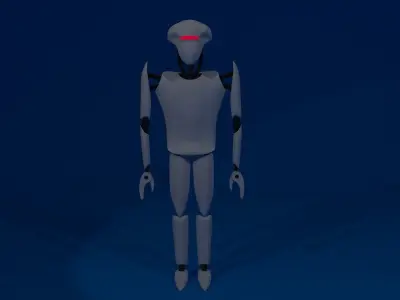 Robot of artificial intelligence 3D model