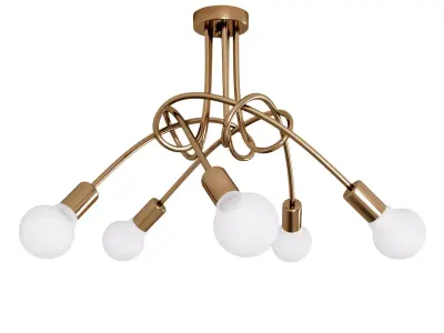 Modern Industrial Loft Chandelier Free 3D model