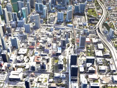 Buildings City building industrial commercial housing highrise 3D model
