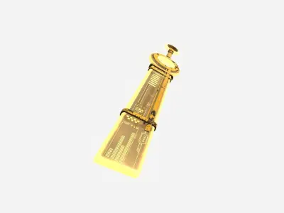 SciFi Sword A12 Yellow - Character Design Fashion Low-poly 3D model
