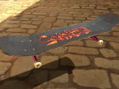 Skateboard Free 3D model buy