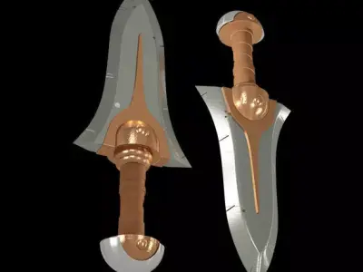 dagger a weapon 3D model