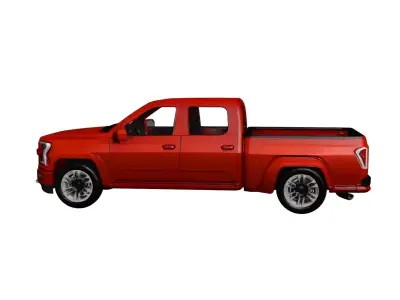 Generic Pickup Clean All-Purpose Utility Truck 02 3D model