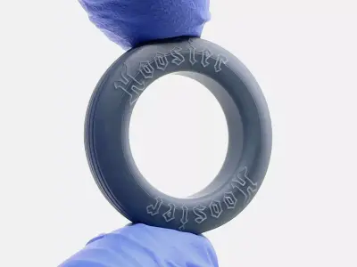 15x4 Hoosier Front Runner 26 Tire 3D print model