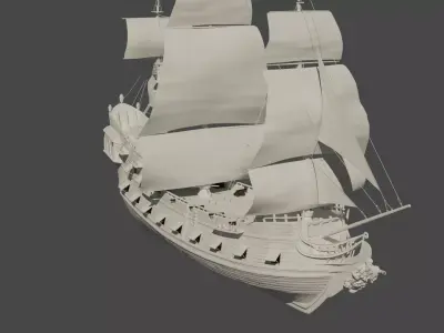 Pirate Ship 3D model by jacksonjsoong