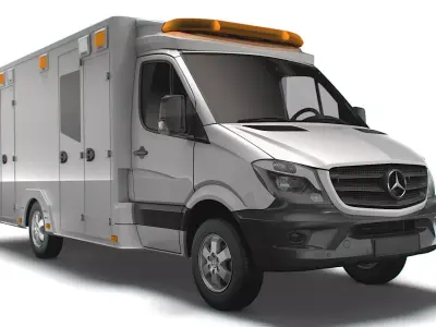 Mercedes Benz Sprinter Ambulance 2019 3D model