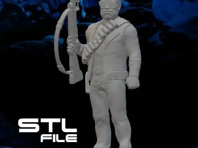 Terminator Cartoon Uncle Bob 3D print model