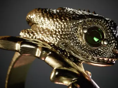 ring dragon 3D print model get