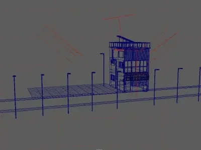 Commercial Building 3D model order