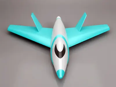 Delta wing aircraft concept 3D print model