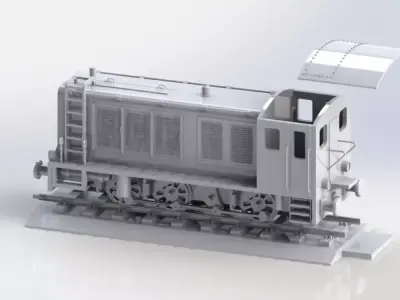 WW2 German Diesel Locomotive Class V36 3D print model