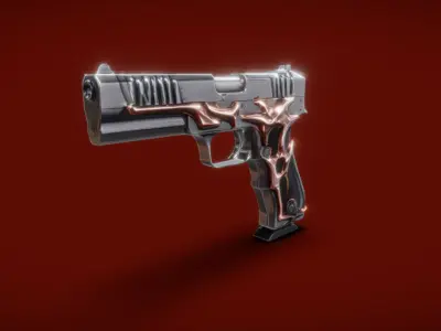 Gun Bundle 3D model buy