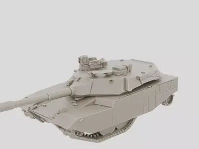 Modern Main Battle Tank for 3D print 3D model