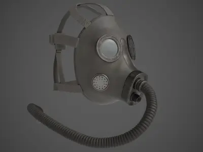 Oxygen Mask Low-poly 3D model