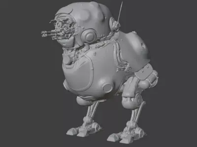 Chick Tank 3D model