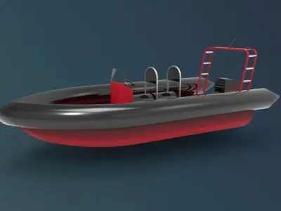 Rigid Inflatable Boat 3D model by wayokama72