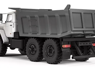 Ural 55571 dump truck 2020 3D model
