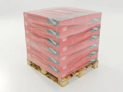 Pallet with Roof Shingles 3D model