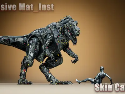 Sci-Fi TRex 2  Low-poly 3D model