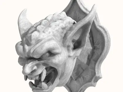 Gargoyle Head 1 3D model