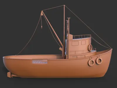 Ship Fishing mk1 3D print model