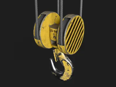 Crane hook Low-poly 3D model buy
