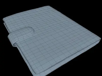 Notebook Low Poly leather journal Low-poly 3D model