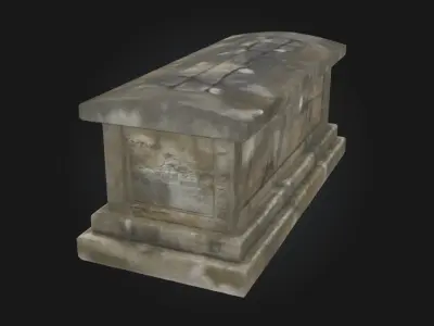 Ancient Stone Sarcophagus  Echoes of a Forgotten Era 3D model