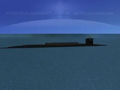 Ohio Class USS West Virginia SSBN-736 3D model
