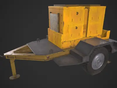 Mobile Generator Low-poly 3D model purchase