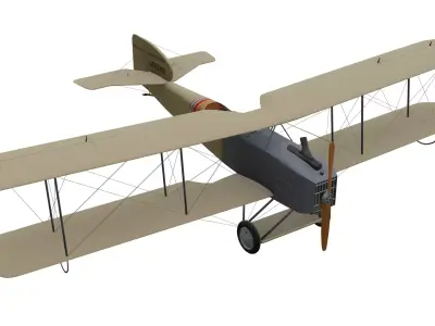 Breguet 14 Low-poly 3D model