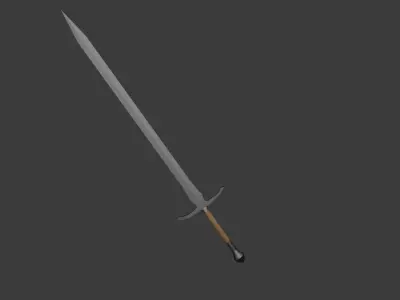 Sword Free low-poly 3D model 3