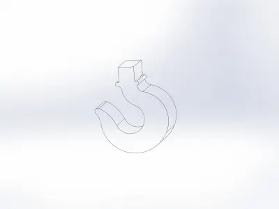 C Kanca hook 3D model