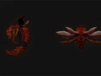 Insects family pack Zbrush models 3D model