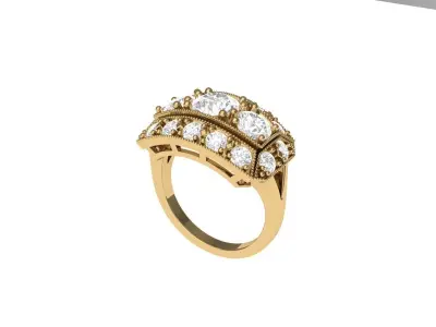 Wedding Ring  3D print model 448