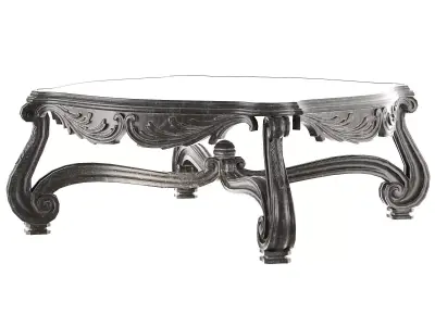 rococo middle coffee table 3D model