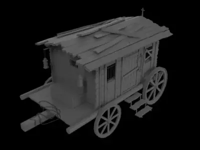 Carriage 3D model shop