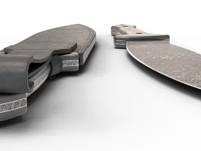 Smatchet Boker Knife Low-poly 3D model