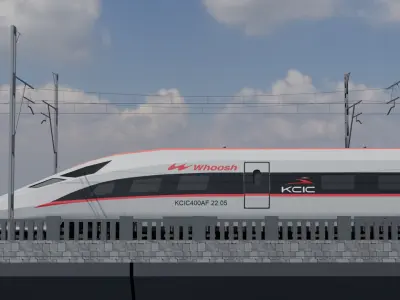 KCIC Whoosh Jakarta-Bandung Low-poly 3D model