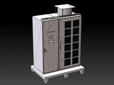 Industrial Object 02 Low-poly 3D model Low-poly 3D model